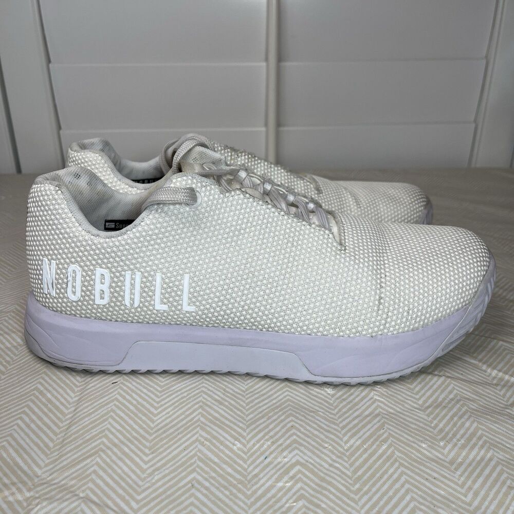 Nobull Superfabric All White Sneaker Lace up Low Top Women's‎ 9.5 US/Men's 8 US - Picture 6 of 9